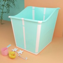 목욕용품 물놀이 유아용 욕조 신생아 물놀이 의자 수온 목욕 아기 바구니 풍선, 02녹색