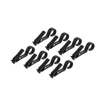 MECCANIXITY 라이트 후크 다기능 텐트 캐노피 클립 야외 캠핑 장비 액세서리 실용적인 옷핀 블랙 8팩, 블랙., 8