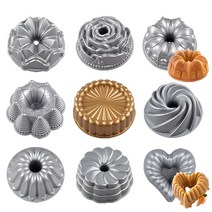 웨어 케이크팬 제빵 하트모양 구겔호프 번트팬, BK-018 사이클론 모양