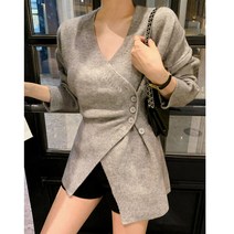 히둔 하의실종 랩 트임 언발 간절기 가디건