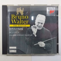 (중고CD)(MADE IN AUSTRIA) BRAHMS SYMPHONY/ 브람스 교향곡 제2번 제3번/ 콜롬비아 교향악단 지휘 브루노 발터/ 음반 상태 EX