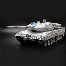 어른용 탱크RC전차 라디콘 독일 레오파르트 2A6 주력 전차 커스터마이즈 버전 완성품 도장(사막의 색과 눈, 02 눈 색깔