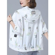 여성 경량 바람막이 여성용 윈드 브레이커 재킷 2022 봄 코트 지퍼 트렌치 프린트 기본 캐주얼