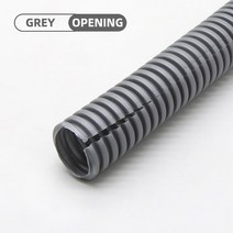 PP 절연 주름관 와이어 호스 스레딩 플라스틱 보호 슬리브 1 m 5m 10m 75mm345mm, 175.Grey Open - AD 13 x ID 10m