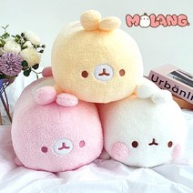 몰랑이 하트 설기 인형 25cm 옐로우 동물 애착 몰랑