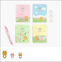 카카오프렌즈 수첩 학생노트 미니 중철노트, 카카오프렌즈10 미니중철노트-색상랜덤