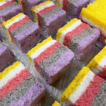 자연 그대로를 담은 미니 무지개 설기, 1kg(색상랜덤) 10-15개