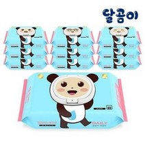 달곰이 저자극 아기물티슈 데일리 플레인 캡형 10팩, 3세트