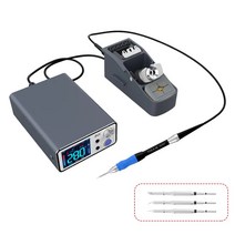호환 모바일 수리용 스마트 전기 납땜 재작업 스테이션 인두 도구 핸들 용접 팁 T210 T115