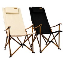 글램케이브 캠핑의자 릴렉스체어, 블랙, 1개