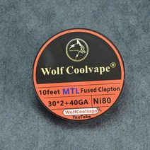 MTL 융합 Clapton 저항 10 피트 NI80/A1/SS316L 히팅 와이어 mtl RDA RTA RBA 용 사전 제작 코일, 01 A