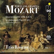 [CD] Trio Roseau 모차르트: 목관 트리오 연주집 - 디베르티멘토 K489b 중 1 2 5번 `티토의 자비` 모음곡