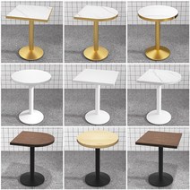 카페 대리석 테이블 모음 원목 북유럽 업소용 라운드 사각 타 반 원형 세라믹 600 모듈 가구 마블 이케아 2인 4인 식탁 인테리어 꾸미기 골드 프레임 아크릴, I