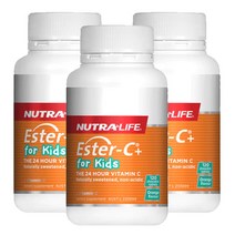 뉴트라라이프(Nutra-Life) 뉴트라라이프 에스터 C (비타민C) 포 키즈 120 츄어블정 X 3개, 360정, 1세트