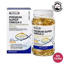 마더네스트 호주 프리미엄 슈퍼 rtg 알티지 오메가3 300정 고함량 EPA + DHA, 1병, 300캡슐