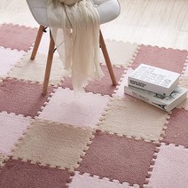 벨벳소재 층간소음 방지 퍼즐 매트 셀프시공 30cm x 30cm 10개, 와인