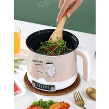 분리형멀티포트 분리형 멀티포트 라면포트 간편 다용도 미니찜기 기숙사, 06.보급형[핑크] + 찜기
