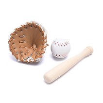 투수 글러브 야구 입문용 초보 개/대 인형 집 미니 야구 박쥐 장갑 및 공 모델 게임 장식품 액세서리 장난, 03 KK