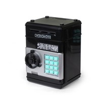 주식회사 위시 디지털 지폐 저금통 ATM 자동저금통 미니금고, ATM저금통-블랙, 1개