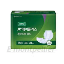 유한킴벌리 남녀공용 디펜드 속 기저귀 라운드형 성인기저귀/패드 대형, 29x56cm/라운드 대형, 30개입, 6개