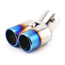 머플러팁 1Pcs 스테인레스 스틸 배기 파이프 머플러 Tailpipe 팁 기아 포르테 Cerato K3 2009-2023 후면 꼬, 12 1Pcs-Pipe bend