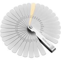 두께측정기 게이지 틈새 간극 휠라 0.04mm~0.88mm 필러게이지32매, 1개