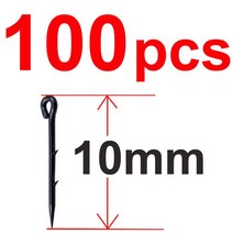 금속 미끼 스파이크 잉어 낚시 후크 스팅 Boilies 핀 Maggot 옥수수 Ronnie 머리 조작 피더 태클, 06 100pcs 10mm