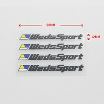 자동차 스타일링 림 스티커 광선 VOLK TE37 CE28 레이싱 작업 ADVAN ENKEI SSR wedsport PVC 장식 타이어, 17 WEDSSPORT BLACK