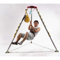 삼각리프트 크레인 비상 안전 공사 완강기 하수도, 2600파운드 두꺼워짐(윈치 포함)+안전 벨트