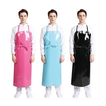 시둥마켓 +[시둥마켓]+_ 발수앞치마 조리사앞치마 실습앞치마 식당앞치마 시장앞치마, 양면코팅 방수앞치마(100), 그린/고리형