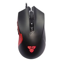 매크로마우스 게이밍 인체공학 RGB 무소은 마우스 FANTECH X15 USB 광학 유선 FPS LOL 게임 PC 용 조정 가능한 4800 인치 당 점 7D 매크로 게임용, [01] Black