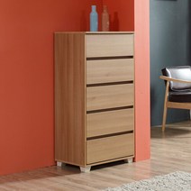 선스톤 5단서랍장, 오크화이트