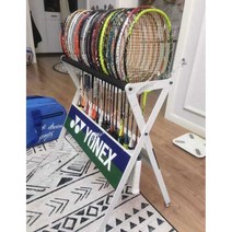 배드민턴 라켓 거치대 랙 수납장 디스플레이 체육관, 레드