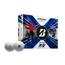 브리지스톤 정품 2021 투어 TOUR B XS 타이거우즈 볼 골프공 스페셜에디션, 화이트, 1box