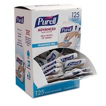 PURELL 퓨렐 손소독제 일회용 125입 SINGLES Advanced Hand Sanitizer Gel 125 Count Single Use Packets with Box, 125x1박스