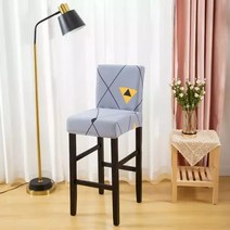 미용실 르꼬르뷔지에 오타와 휘게 미드센추리 모던 볼드 바르셀로나 의자 커버 for bar stool chair slipcover stretch flower covers for, 6개, 컬러3