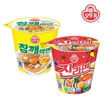 진라면 매운맛 컵 15개+참깨라면 컵 15개, 단품