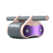 슬라이드 무소음 롤아웃 복근 운동 기구 실내 홈트레이닝H3, 핑크색