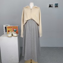 모브 롱 스커트(3color)