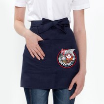 Gudaform 허리형 단색 앞치마 M 카와이다루마 / 일식디자인 Apron, 07-카와이다루마 네이비(210)