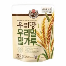 [만능]백설 우리밀 밀가루 (수제비 제빵재료) 명절 설날 제사 간단요리 맛나는 한끼 CJ 가을 식재료 750g, 22개