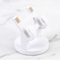 안경거치대 멀티 받침대 탁상용 회전형 간편부착, 화이트
