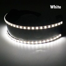 오픈페이스헬멧 클래식 오토바이 다채로운 뮤직 글로우 파티 크리스마스 빛나는 네온 안경, 20.LED Glasses 20