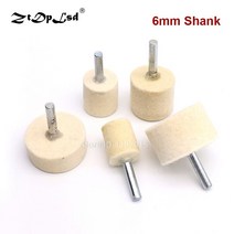 1x6mm 생크 20-40mm 패드 울 펠트 연마 버핑 휠 연삭 헤드 금속 회전 도구 바퀴 도구 드릴 전기 그라인더, 30mm