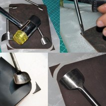 커터 하프 라운드 펀치 가죽 도구 벨트 공예, 커터15mm SE02782