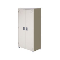 철제 청소도구함 [W600 X D450 X H1840] 액체 사무용 학교 캐비넷, 아이보리