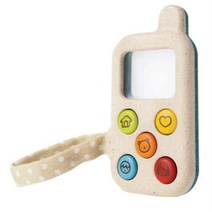 플랜토이즈 친환경 5674 나의 첫번째 핸드폰 원목 완구, 혼합 색상