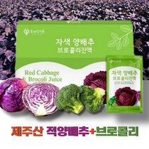 제주산 적양배추 브로콜리즙 사과즙 위에좋은즙 90ml 30 90포, 1Box