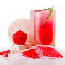 버블펄스 타피오카 핑크딸기펄 60g 25개입, 단품