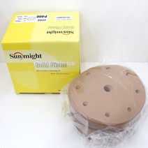 태양연마 원형사포 6인치9홀 (종이- P120)(100개입)
